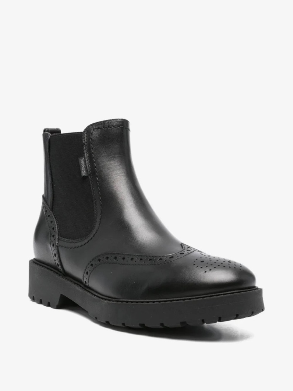 Nero Giardini Black Baroque Chelsea Boots Size 38 US 7-7.5 Box Included